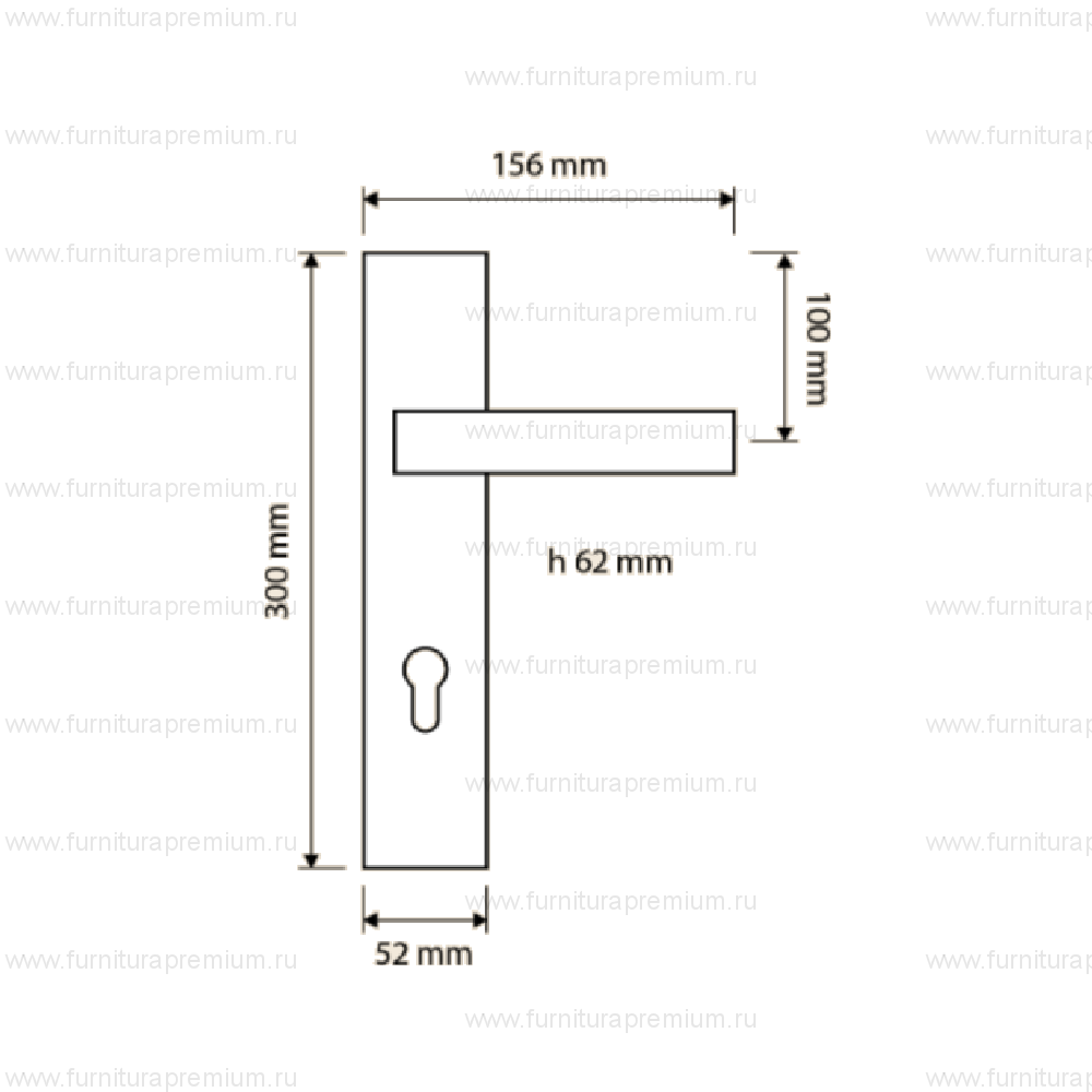 Ручка на планке Linea Cali Elios 1341 PL