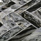 Hadar Black стекло. Мозаика серия CRYSTAL,  размер, чип 30*98 мм: 268*286*4.5 (Bonaparte)